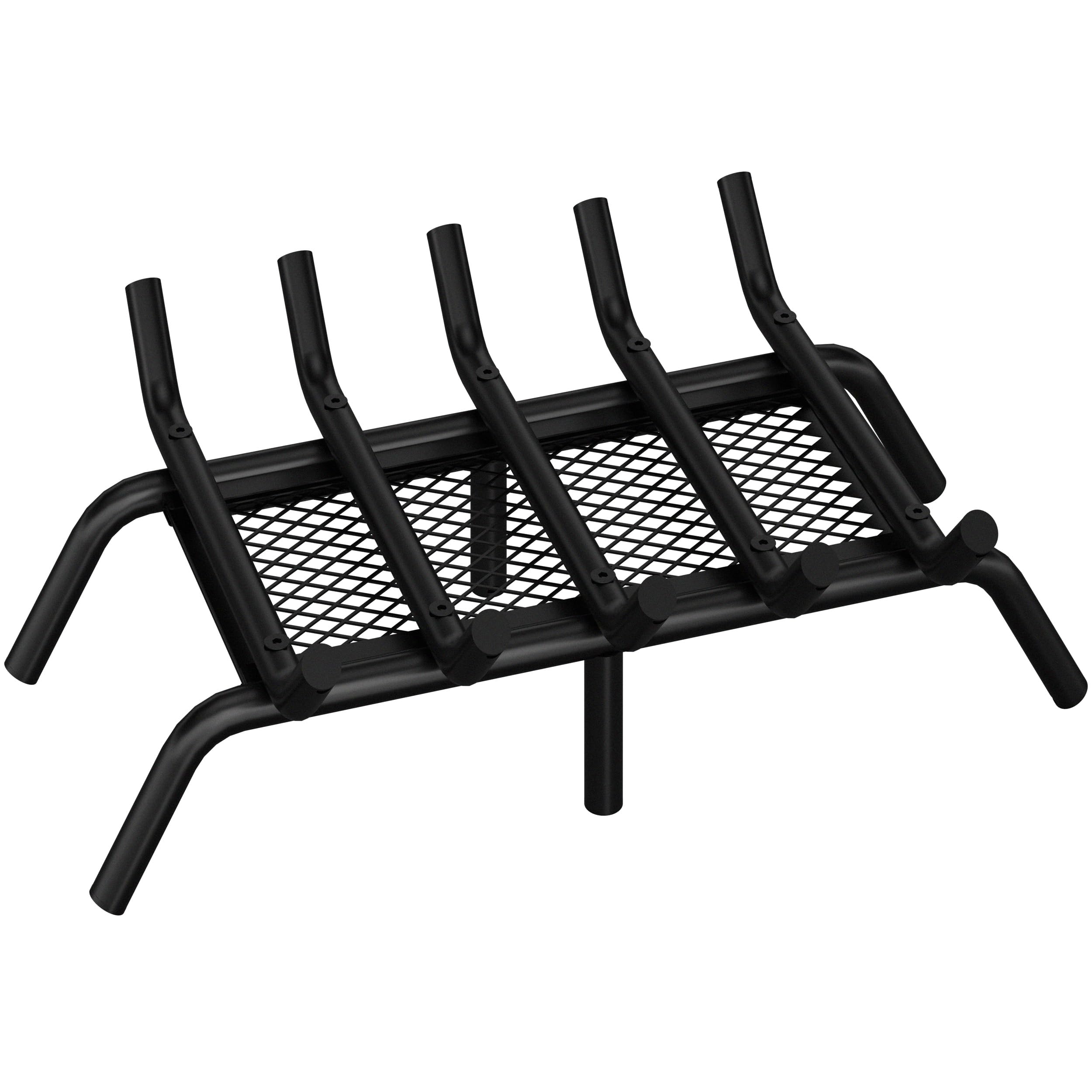 Front. JETRANSPORT - 17 Inch Fireplace Grate With Ember Retainer Log Heavy Duty Steels Wrought Cast Iron For Indoor Hearth Outdoor - 17 inch.