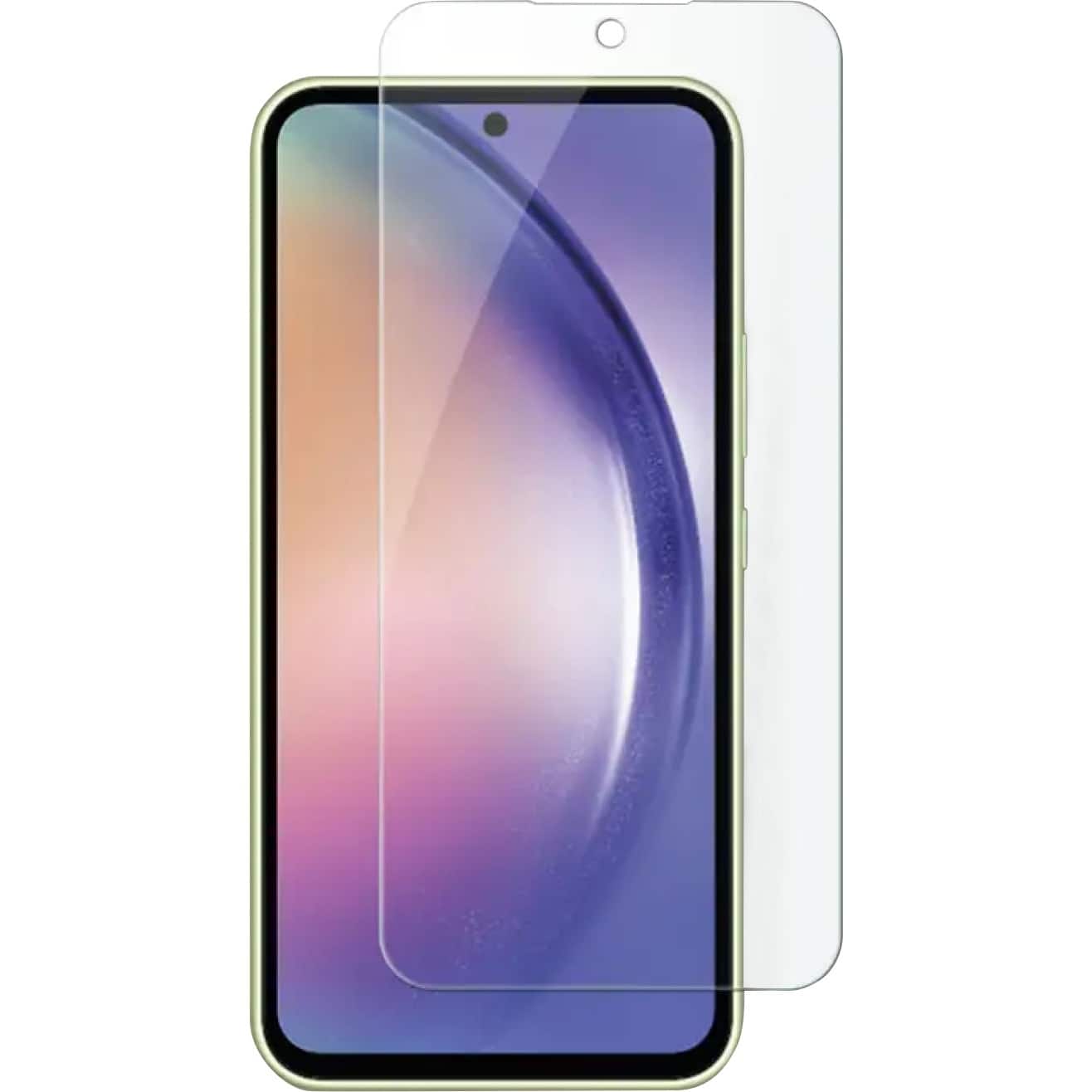 Angle. SaharaCase - ZeroDamage Ultra Strong+ Tempered Glass Screen Protector for Samsung Galaxy A54 5G (2-Pack) - Clear.