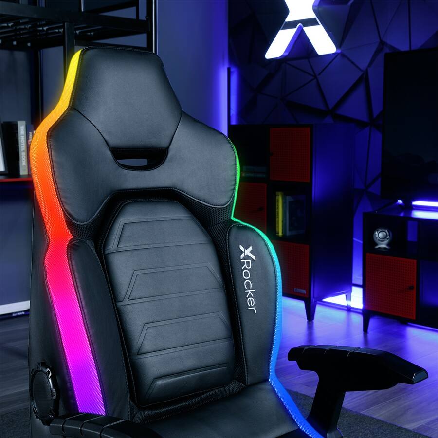 Sound Rocker 52000 X Rocker Evo Elite 4.1 Gaming Chair with Built in Audio Surround Sound ...