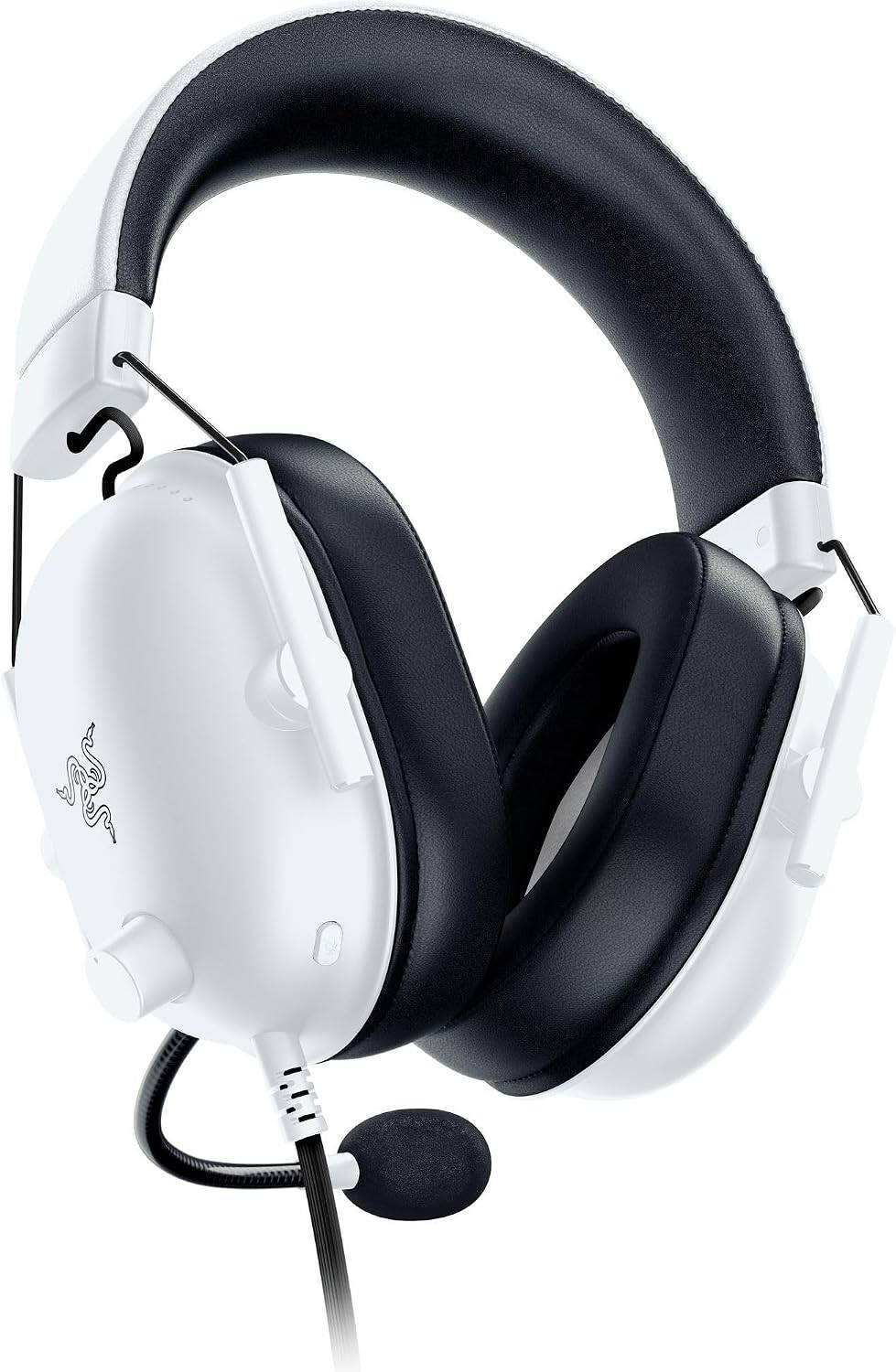 Alt View 6. Razer - BlackShark V2 X Wired Over-the-Ear Gaming Headset for PlayStation - White.