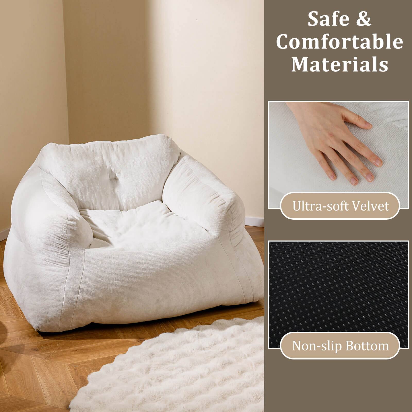 Safe & Comfortable Materials

Ultra-soft Velvet

Non-slip Bottom