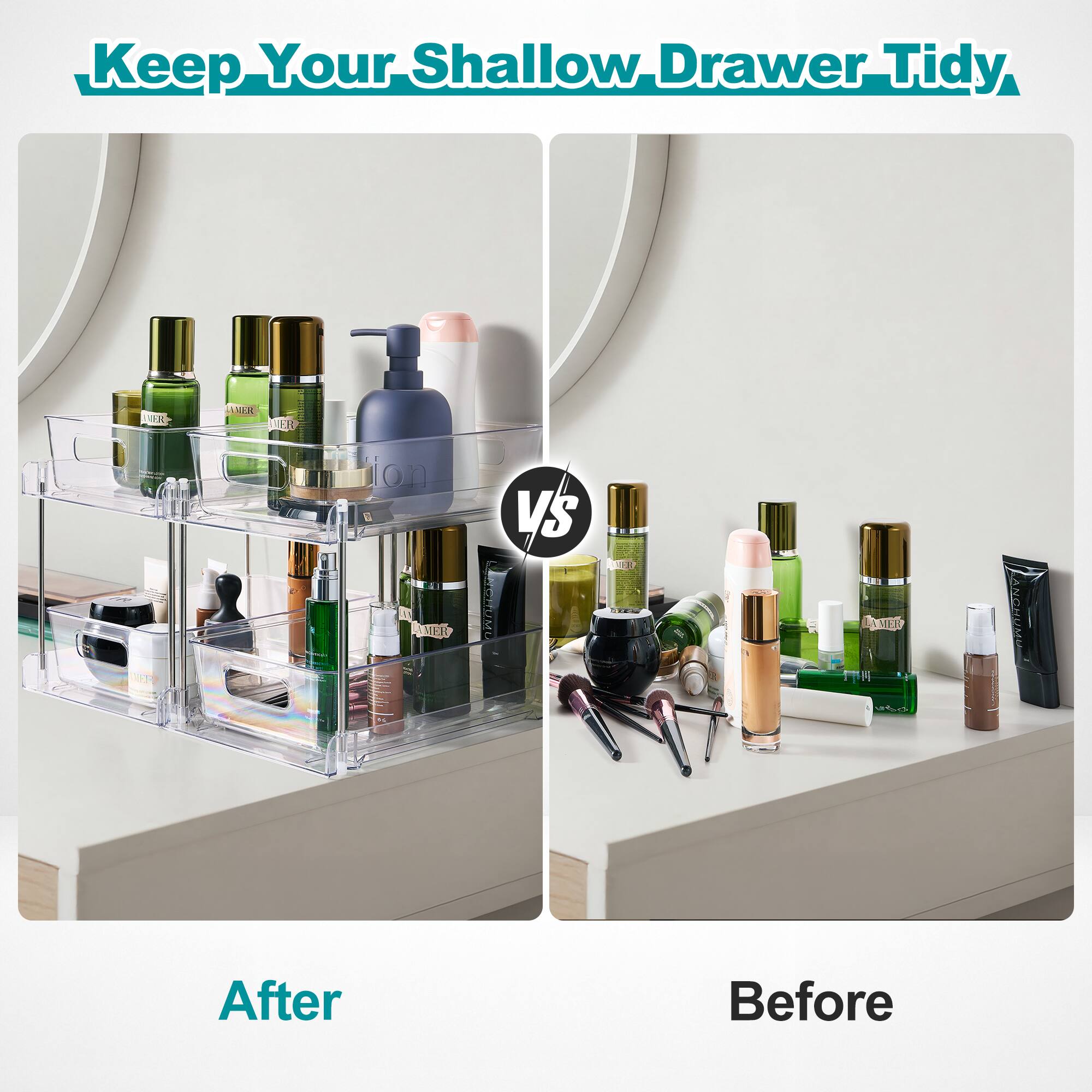 Keep Your Shallow Drawer Tidy

After

Before