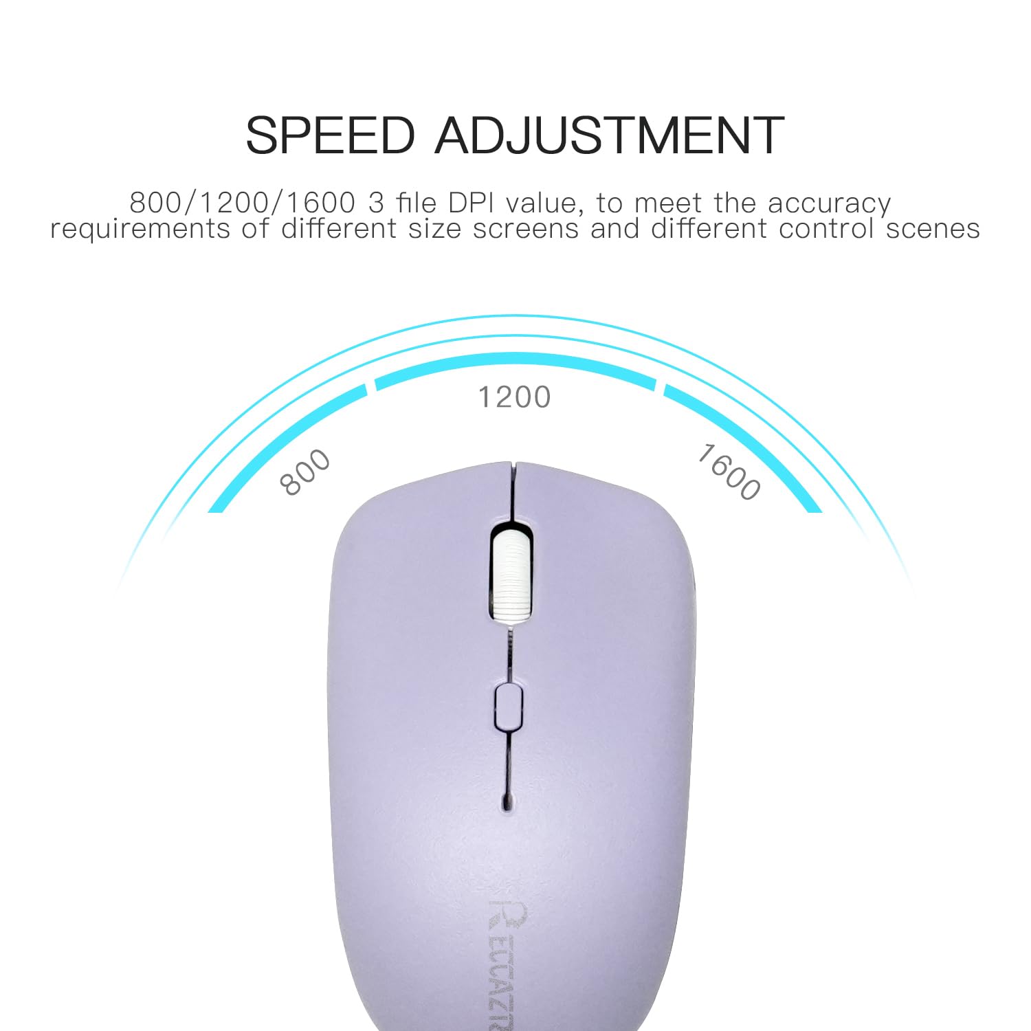 SPEED ADJUSTMENT

800/1200/1600 3 file DPI value, to meet the accuracy requirements of different size screens and different control scenes
