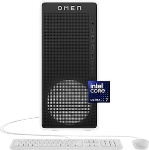 HP OMEN - 16L Gaming Desktop - Intel Core Ultra 7 265F - 16GB DDR5 Memory - NVIDIA GeForce RTX 5060 Ti 16GB GDDR7 - 1TB SSD - Panda Metal