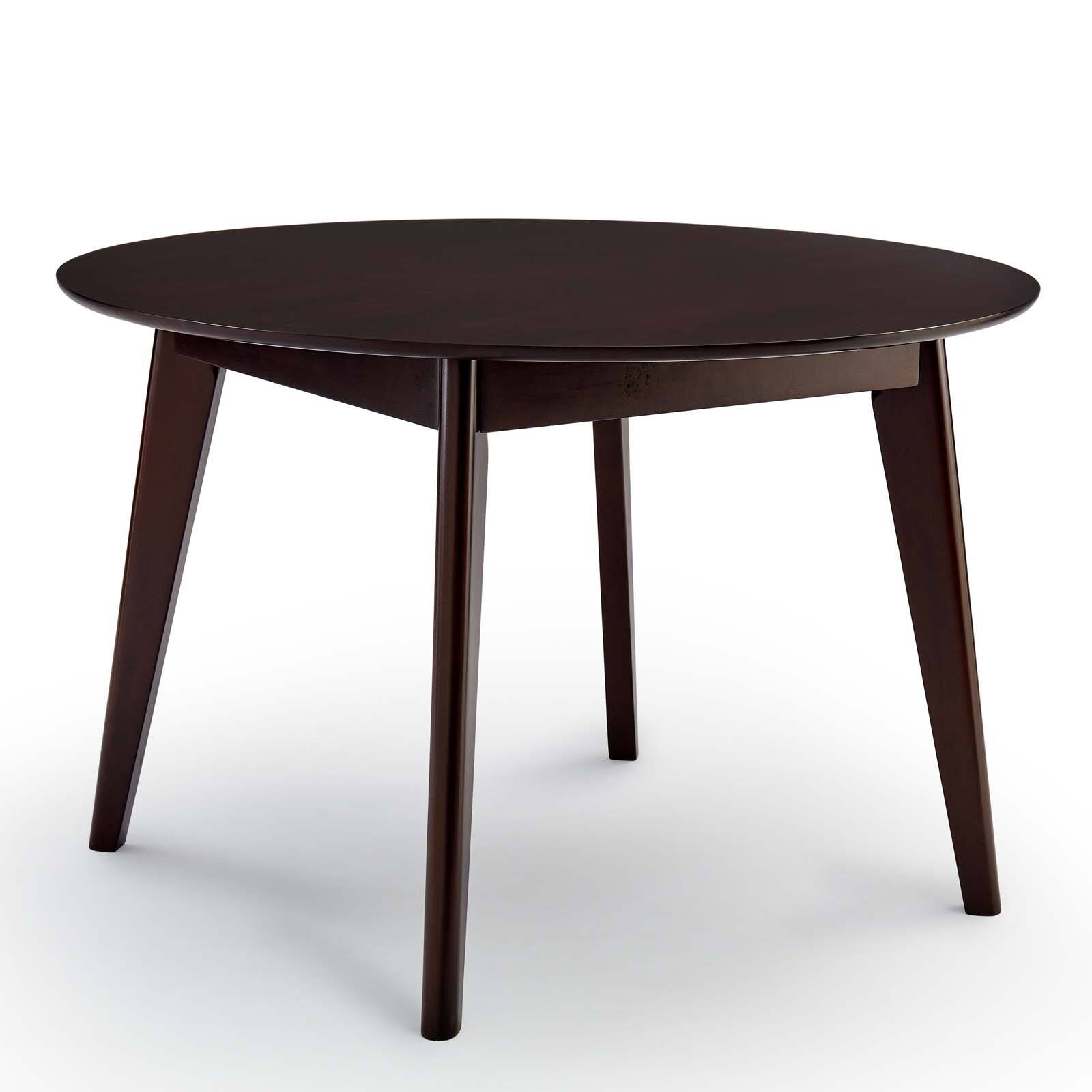 Angle. Modway - Vision 45" Round Dining Table by Modway - Cappuccino.