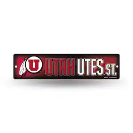 Rico Industries - Utah Utes 16" Street Sign for garage, office, man cave or any wall - Multi