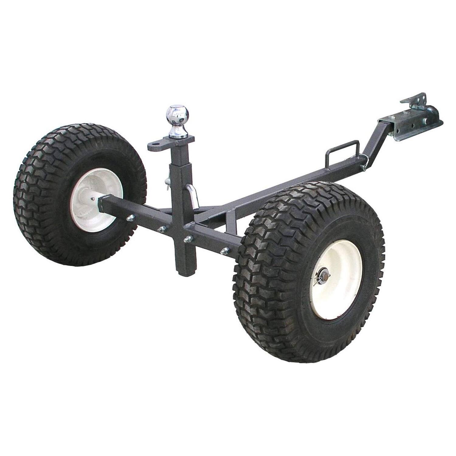 Front. Tow Tuff - Tow Tuff TMD-800ATV Adjustable Solid Steel 800 Pound Capacity Trailer Dolly - Silver.