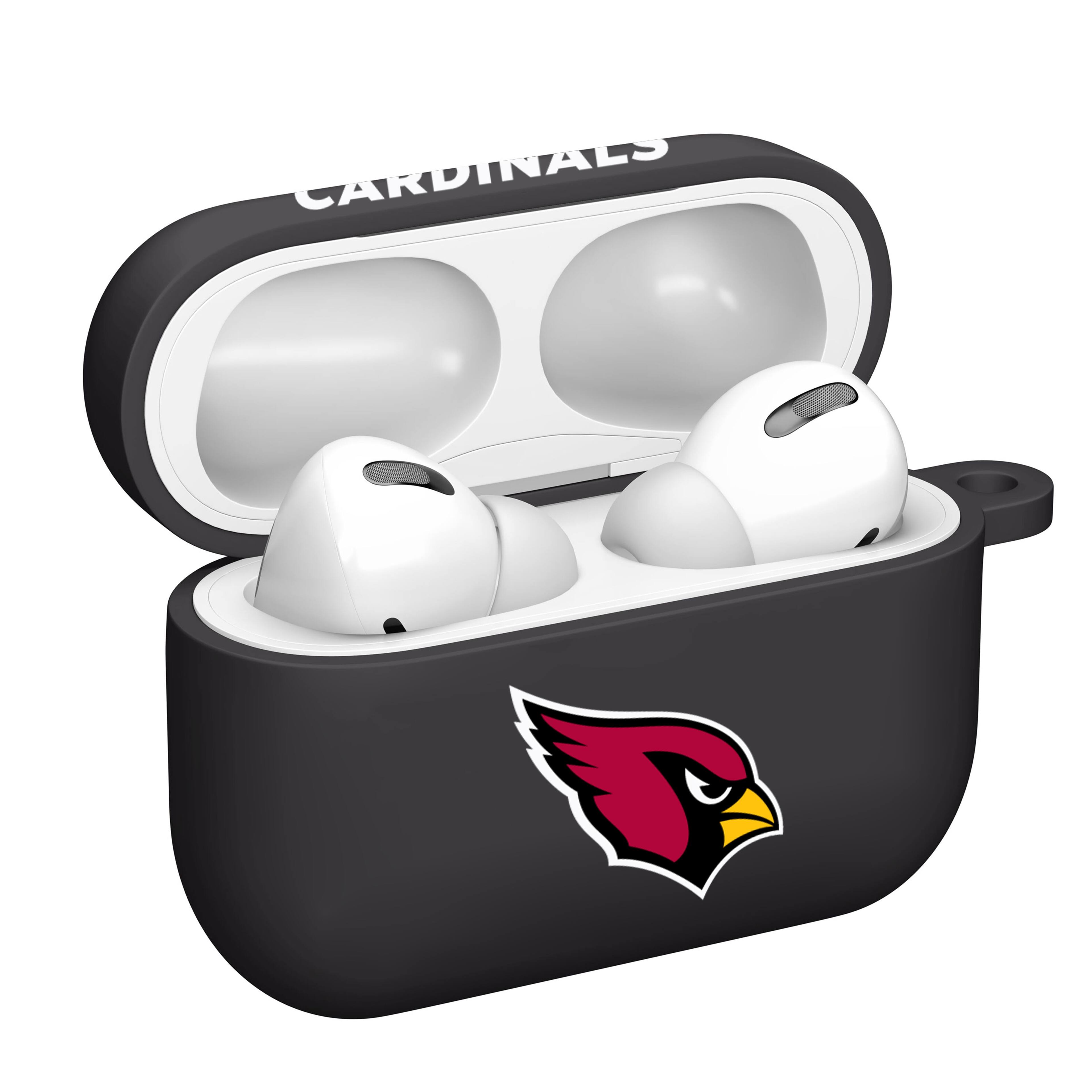 Alt View 1. Artinian - Arizona Cardinals AirPods Pro Silicone Case Cover - Black.
