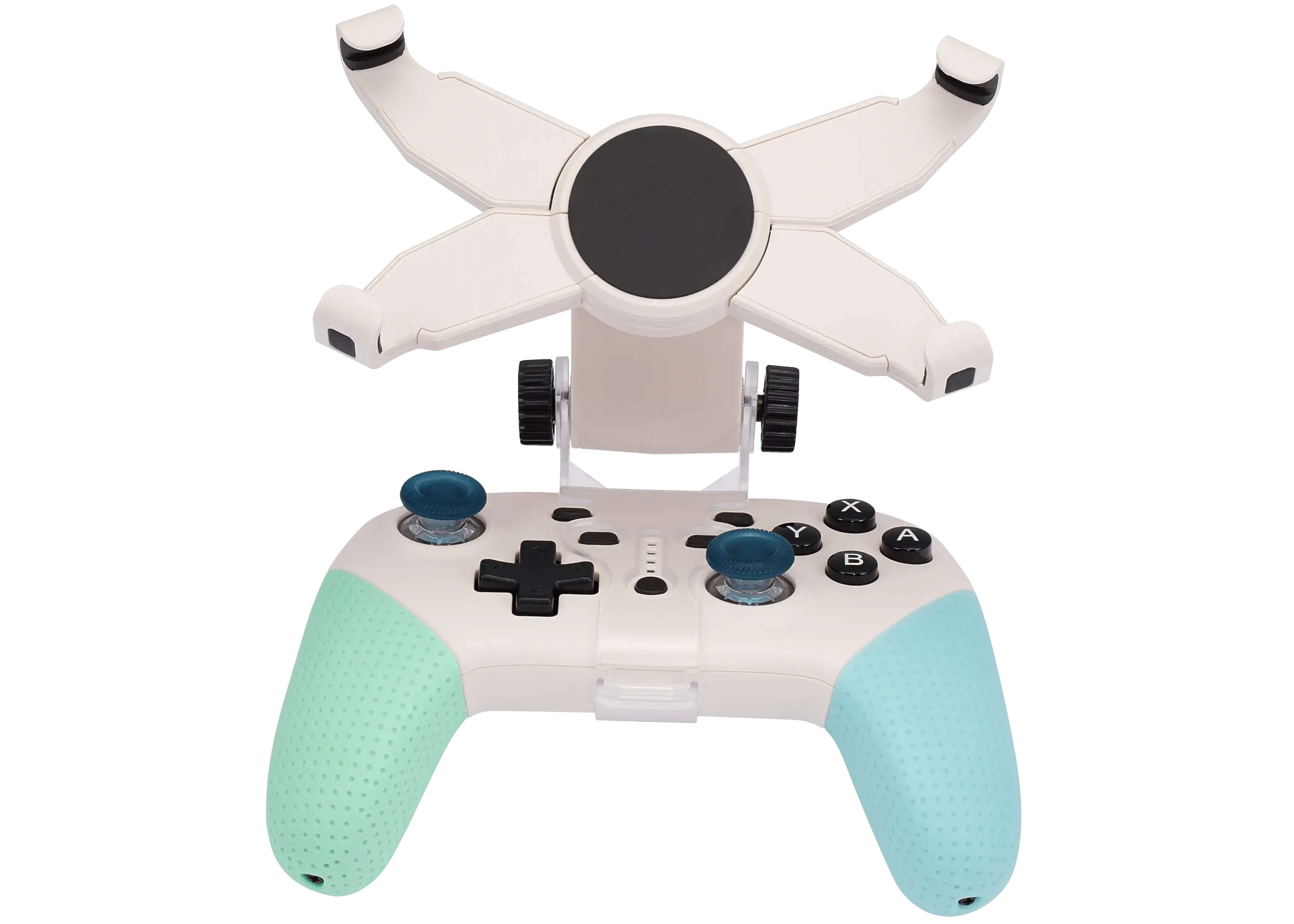 Alt View 3. Dobe - DOBE - Wireless Dual-Motor Bluetooth Controller Compatible For Nintendo Switch (Blue/Green) - Blue/Green.