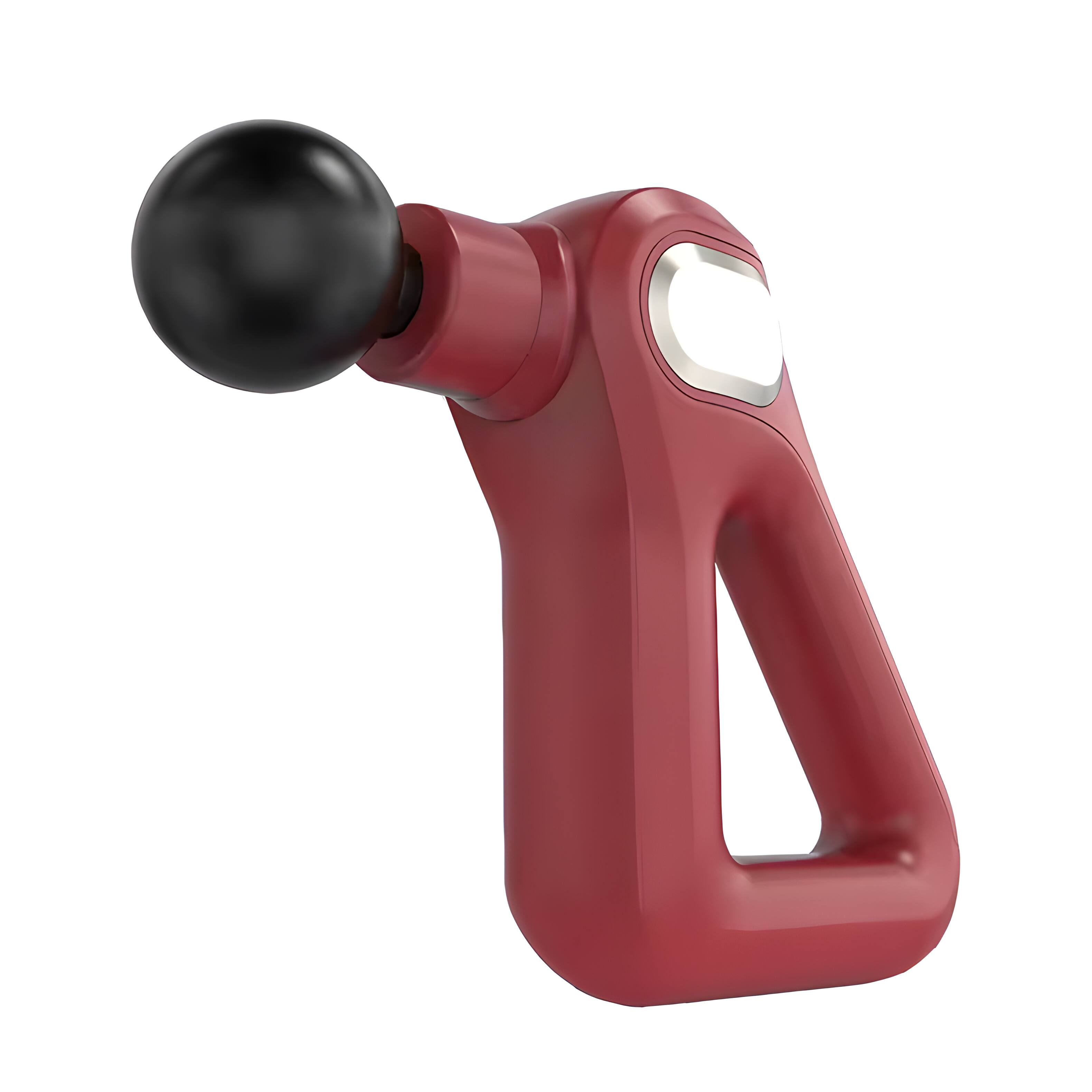 Alt View 2. Cluzine - 24W High Power Massage Gun 12 Speed 8 Heads Multi-Color Home Recovery Massager - Silver.