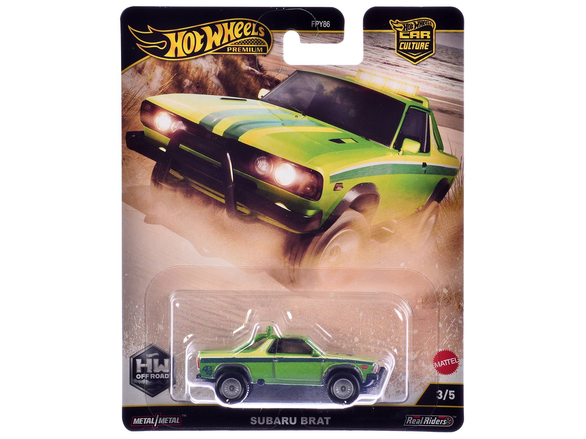 Hot Wheels Premium FPY86 Hot Wheels Car Culture N HW Off Road 4x4 EMATTEL 3/5 F Metal Metal / Metal Subaru Brat - Real Riders