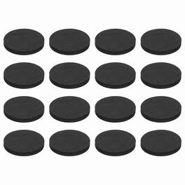 Unique Bargains - 16pcs Single Sided Speaker Isolation Feet Pads, 40x5mm Non Slip Foam Shock Absorption Pad for Amplifier - Black