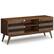 Front. Simpli Home - Clarkson SOLID ACACIA WOOD Low TV Stand in Rustic Natural Aged Brown For TVs up to 65 inches - Rustic Natural Aged Brown.