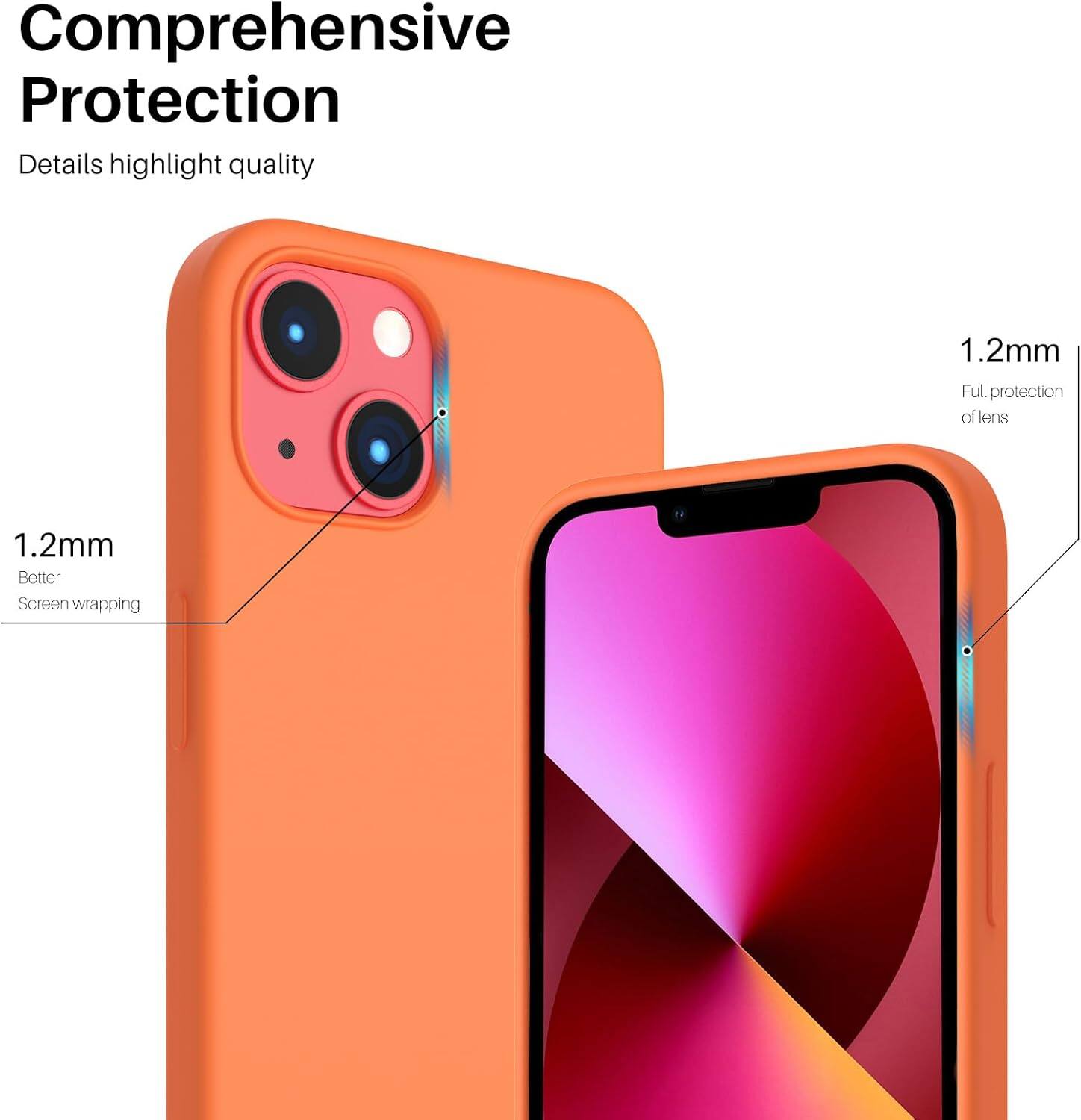 Comprehensive Protection Details highlight quality 1.2mm Full protection of lens 1.2mm Better Screen wrapping