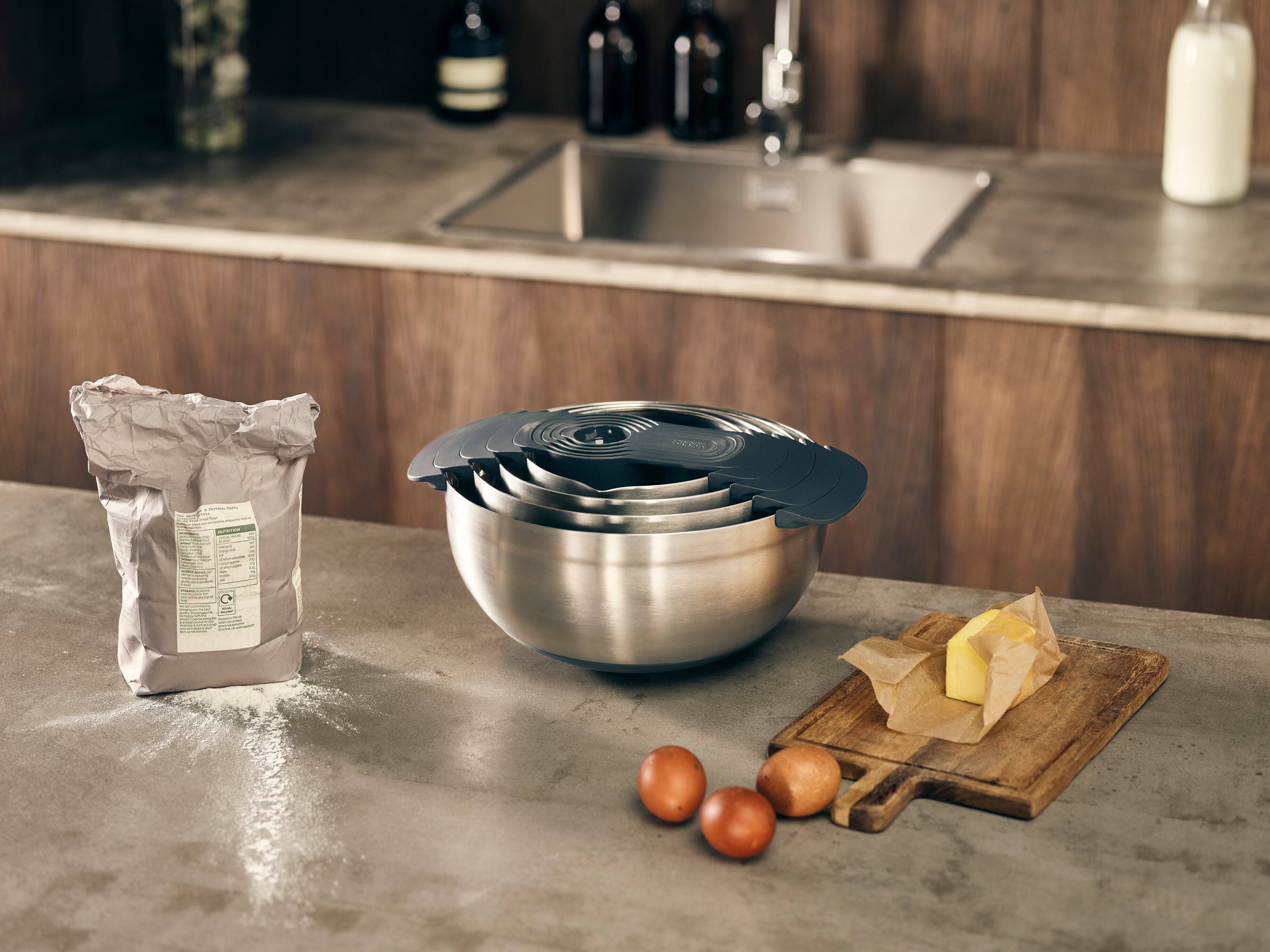 Alt View 2. Joseph Joseph - Nest Steel 9-piece Food Preparation Set.