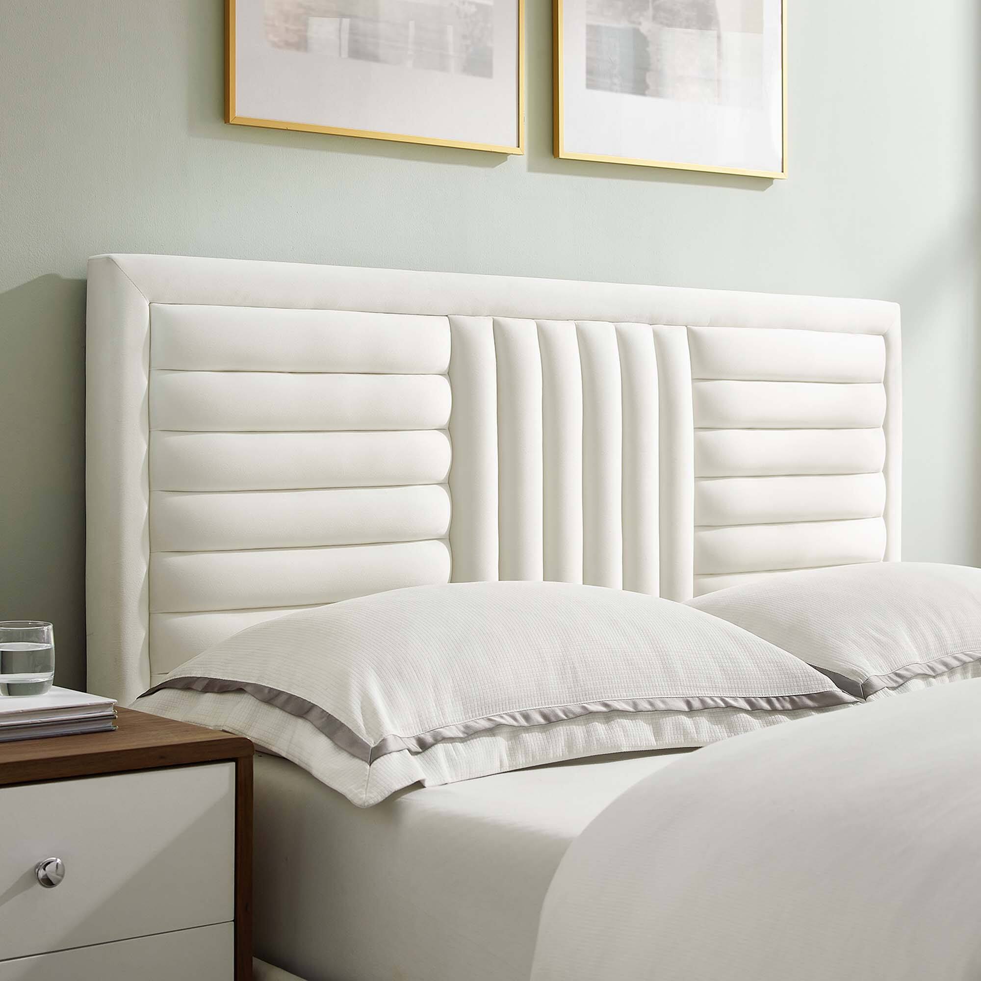 Alt View 5. Modway - Gwyneth Tufted Performance Velvet Full Platform Bed - Red.