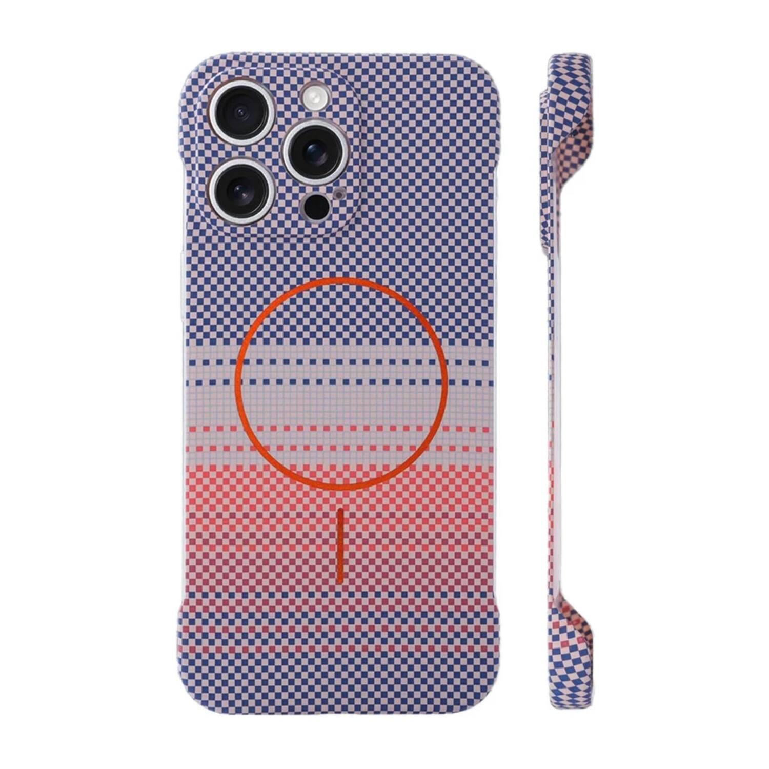 Stock Preferred - MagSafe Slim Frameless Carbon Fiber Texture Case for iPhone 17 Pro - Orange