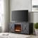 Alt View 1. Camden&Wells - Granger Crystal Fireplace TV Stand for Most TVs up to 65" - Charcoal Gray.