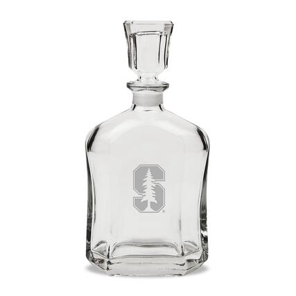 Front. Jardine - Stanford Cardinal 23.75oz. Crystal Whisky Decanter - Multicolor.