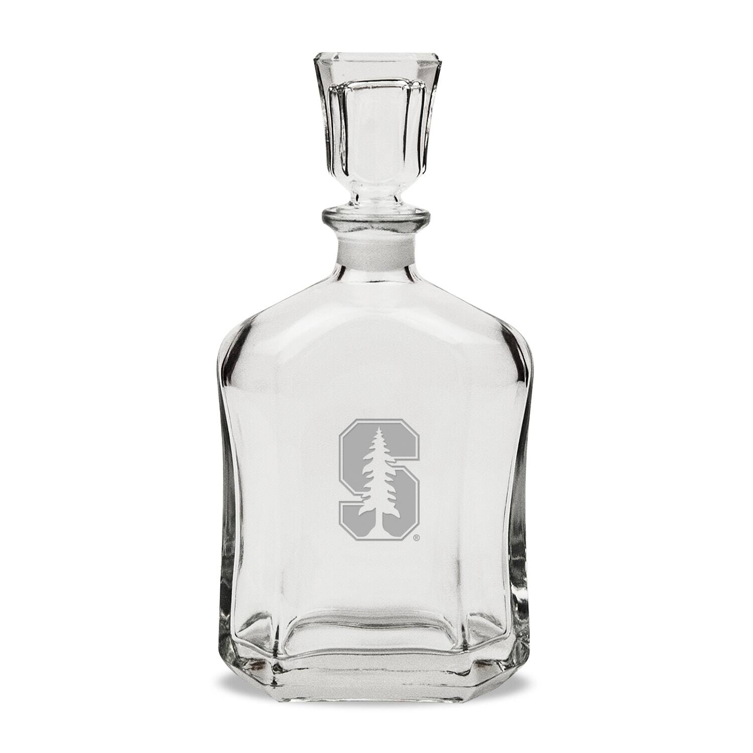 Front. Jardine - Stanford Cardinal 23.75oz. Crystal Whisky Decanter - Multicolor.