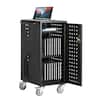 Front. VEVOR - Laptop Cart, 20 Device Mobile Charging Cart, Up to 15.6 in Screen Size, Office and Classroom Mobile Charging Cart - Black.