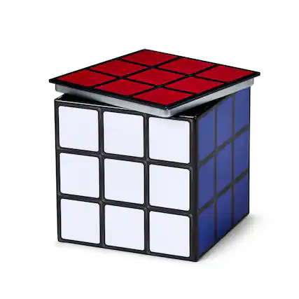 Front. Toynk - Puzzle Cube 4 x 4 Inch Tin Storage Box - Multi-Color.