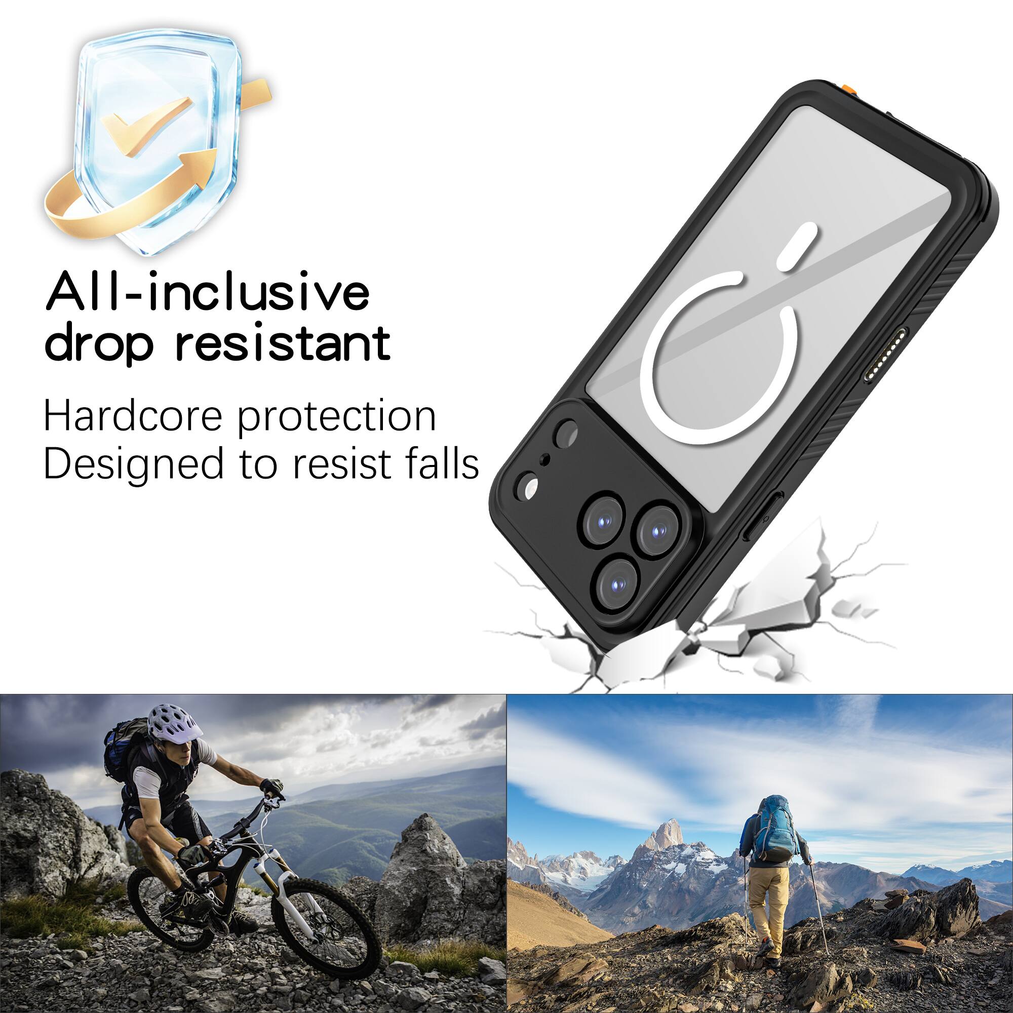 All-inclusive drop resistant  
Hardcore protection  
Designed to resist falls