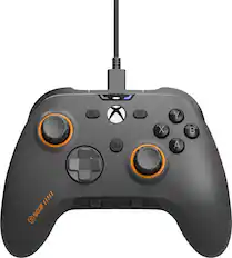 Front. SCUF - Valor Pro Wired Performance Controller for Xbox Series X|S, Xbox One, and PC - Steel Gray.