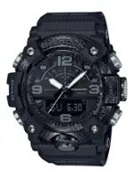 Casio - Men's G-Shock Mudmaster Triple-Sensor Analog-Digital Mobile Link 51mm Watch - Black - Front_Zoom