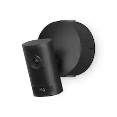 Front. Ring - Outdoor Cam Pro Power Over Ethernet, Retinal 4K video, 10x Zoom, Low-Light Sight full-color in near dark - Black.