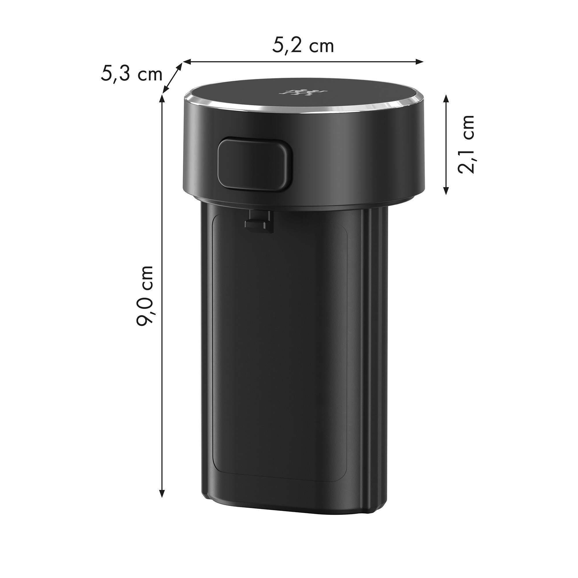 5,3 cm  
5,2 cm  
2,1 cm  
9,0 cm