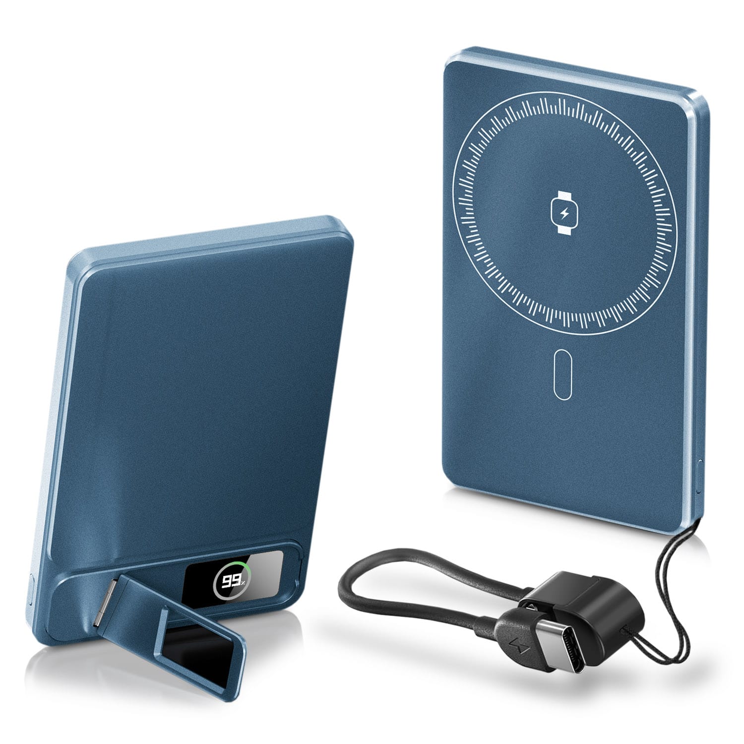 Alpha Digital - 5,000mAh Power Bank - Ultra-Thin, Magnetic Wireless Charging, Phone Stand price history on PriceWatchPro