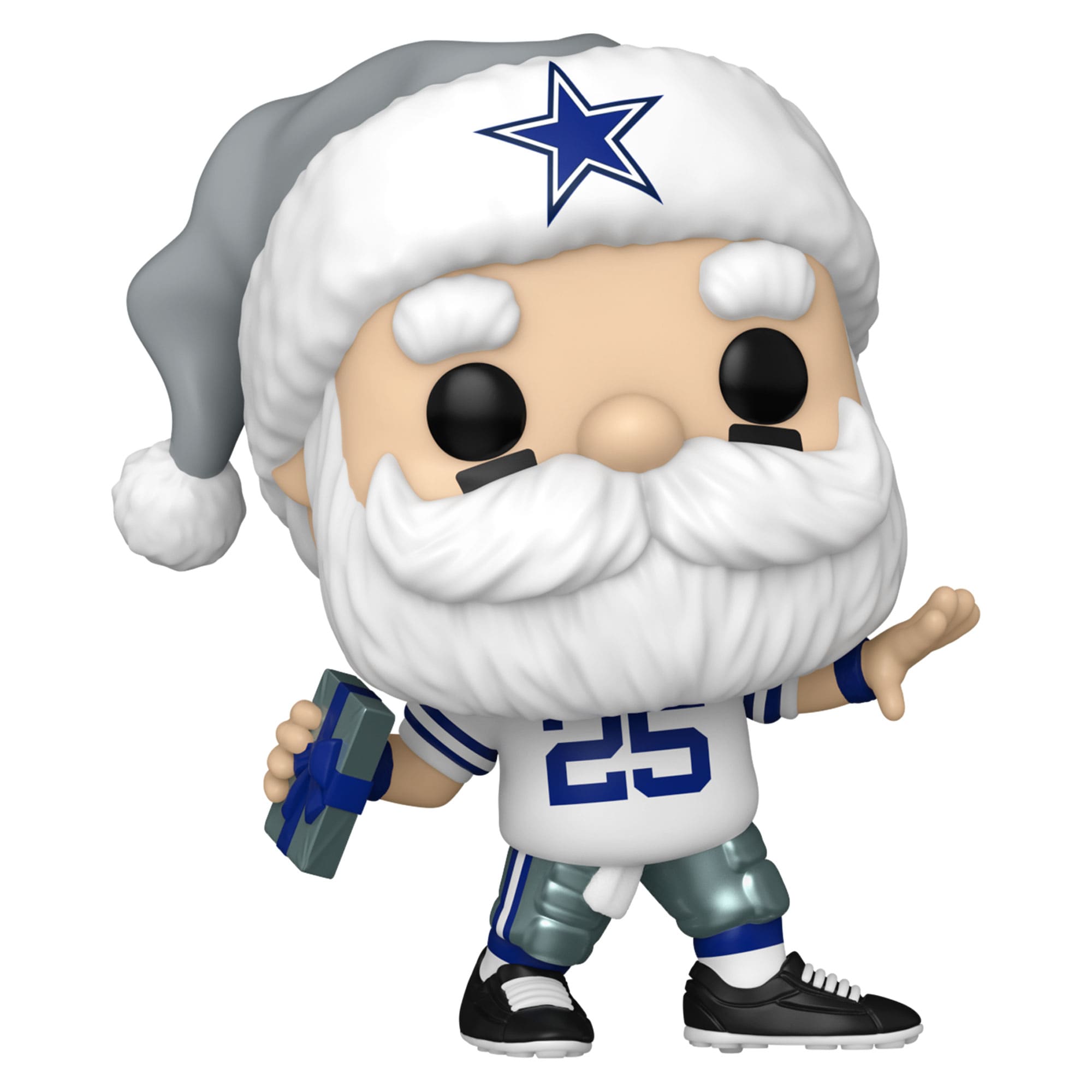 Alt View 2. Funko - Dallas Cowboys Santa Funko Pop! 2024 Exclusive Vinyl Figure - Multicolor.