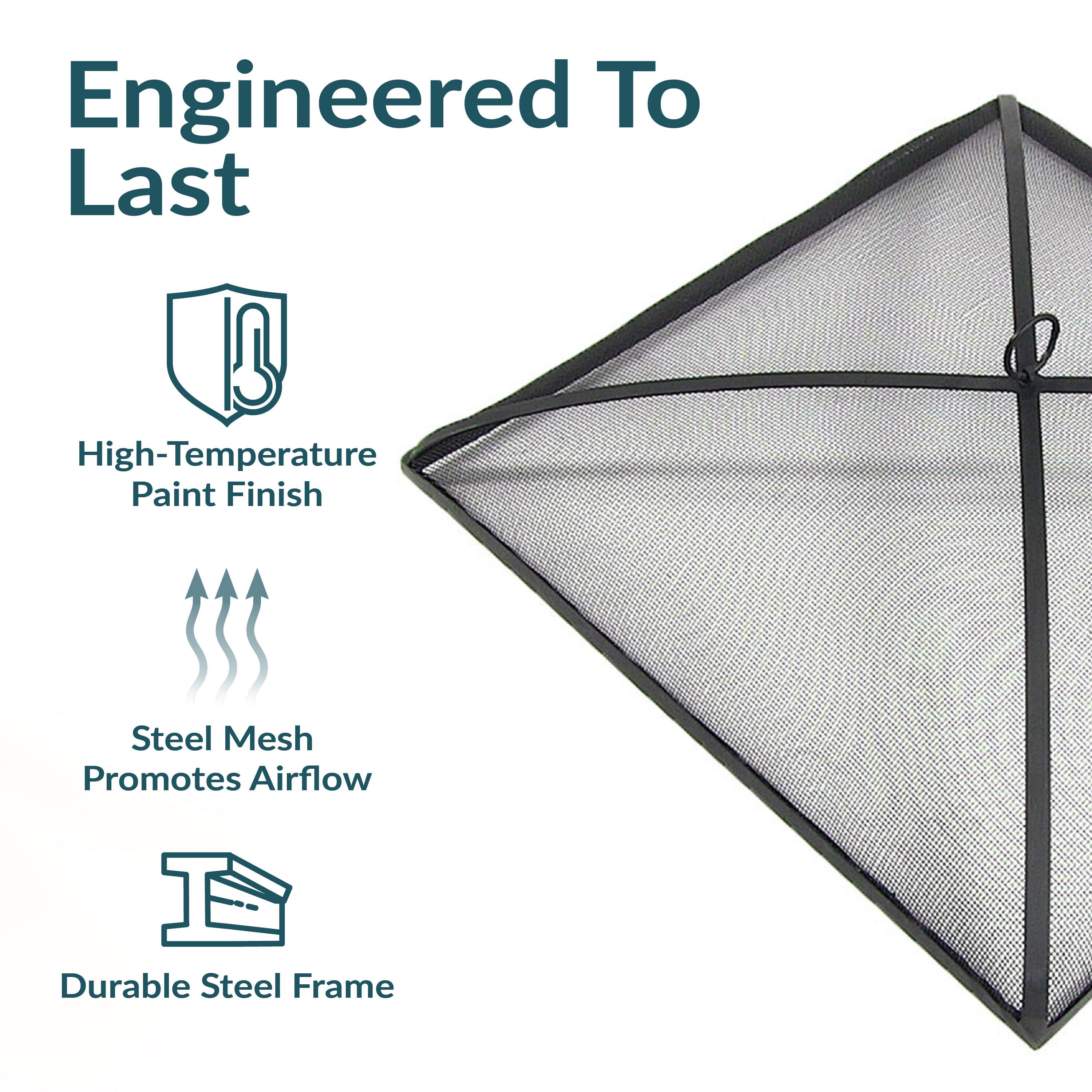 Engineered To Last

- High-Temperature Paint Finish
- Steel Mesh Promotes Airflow
- Durable Steel Frame