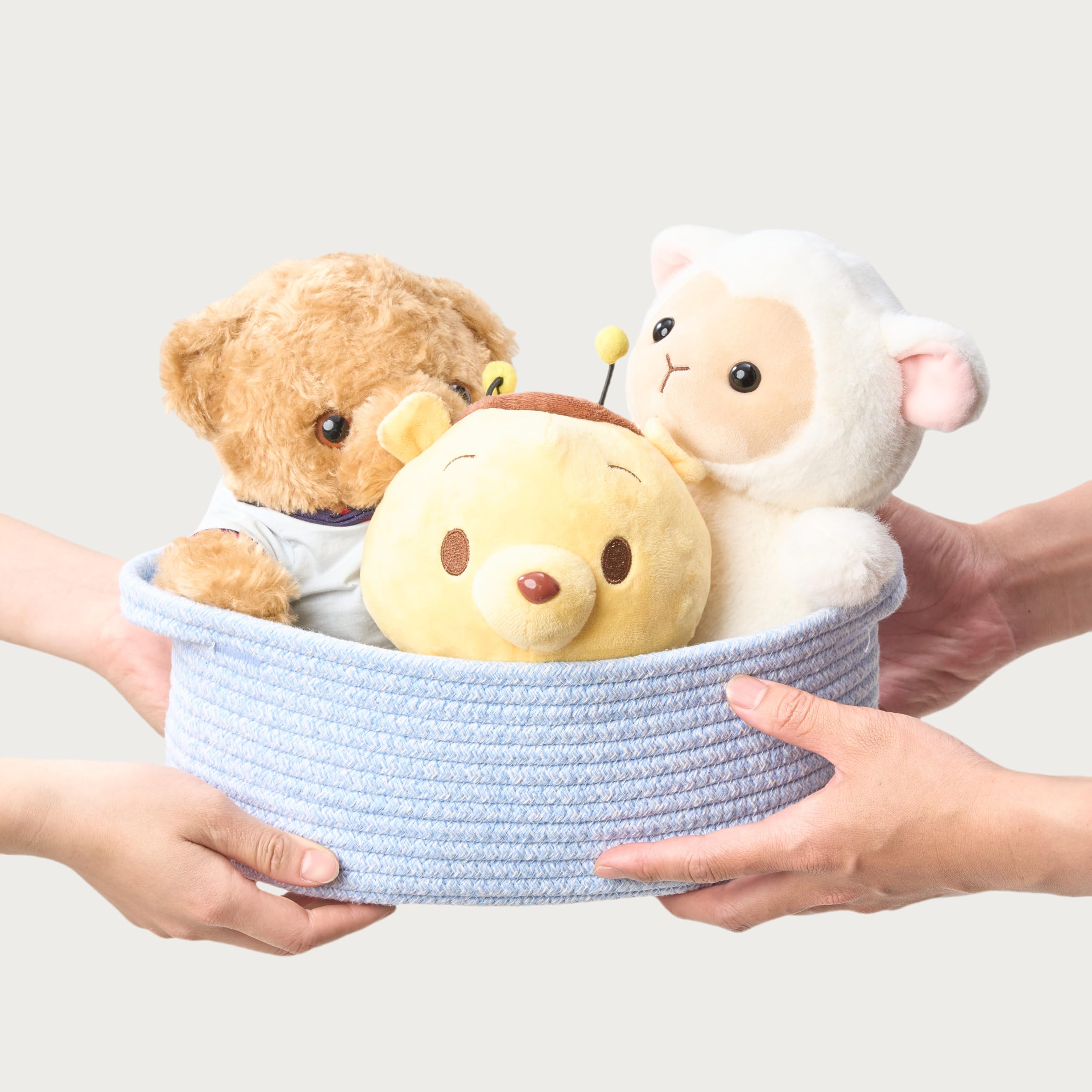 Alt View 8. Paradigms Interiors - Gift Basket With Wrap Bag And Ribbon Empty Small Woven For Cute Decorative Organizer Showers Raffle Thanksg... - White-1 Pack.