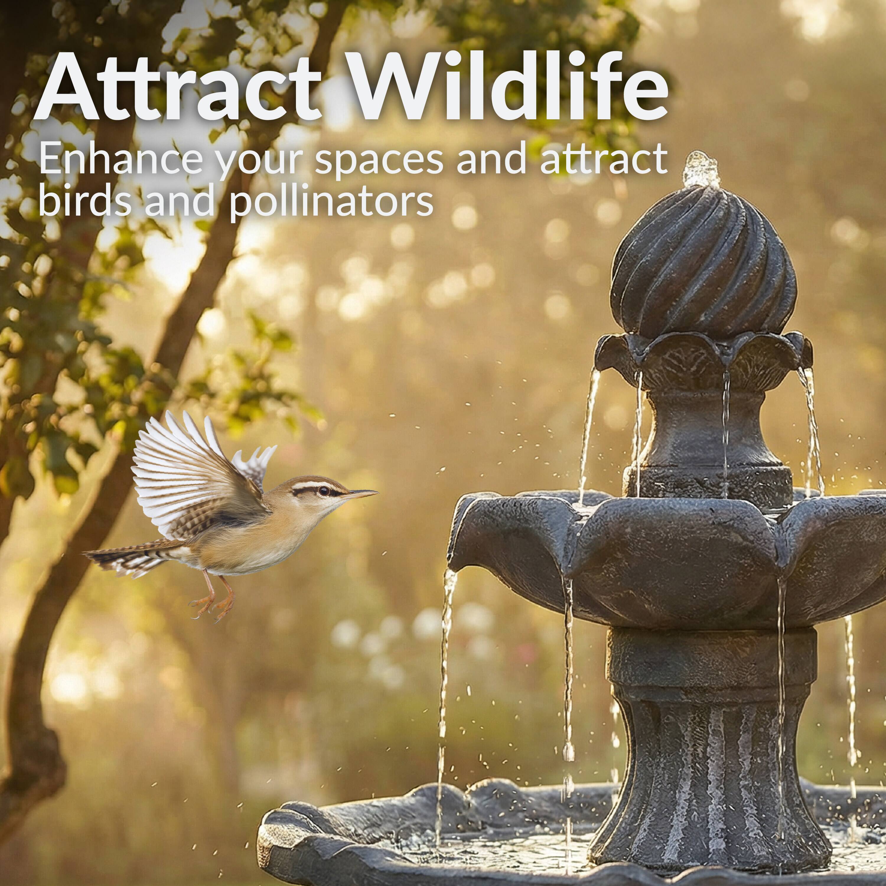 Attract Wildlife  
Enhance your spaces and attract birds and pollinators