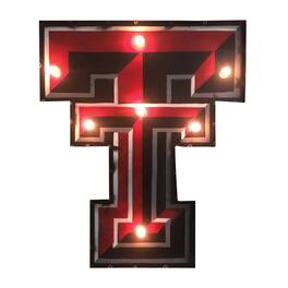 Imperial - Texas Tech Red Raiders Logo Lighted Recycled Metal Sign - Multicolor