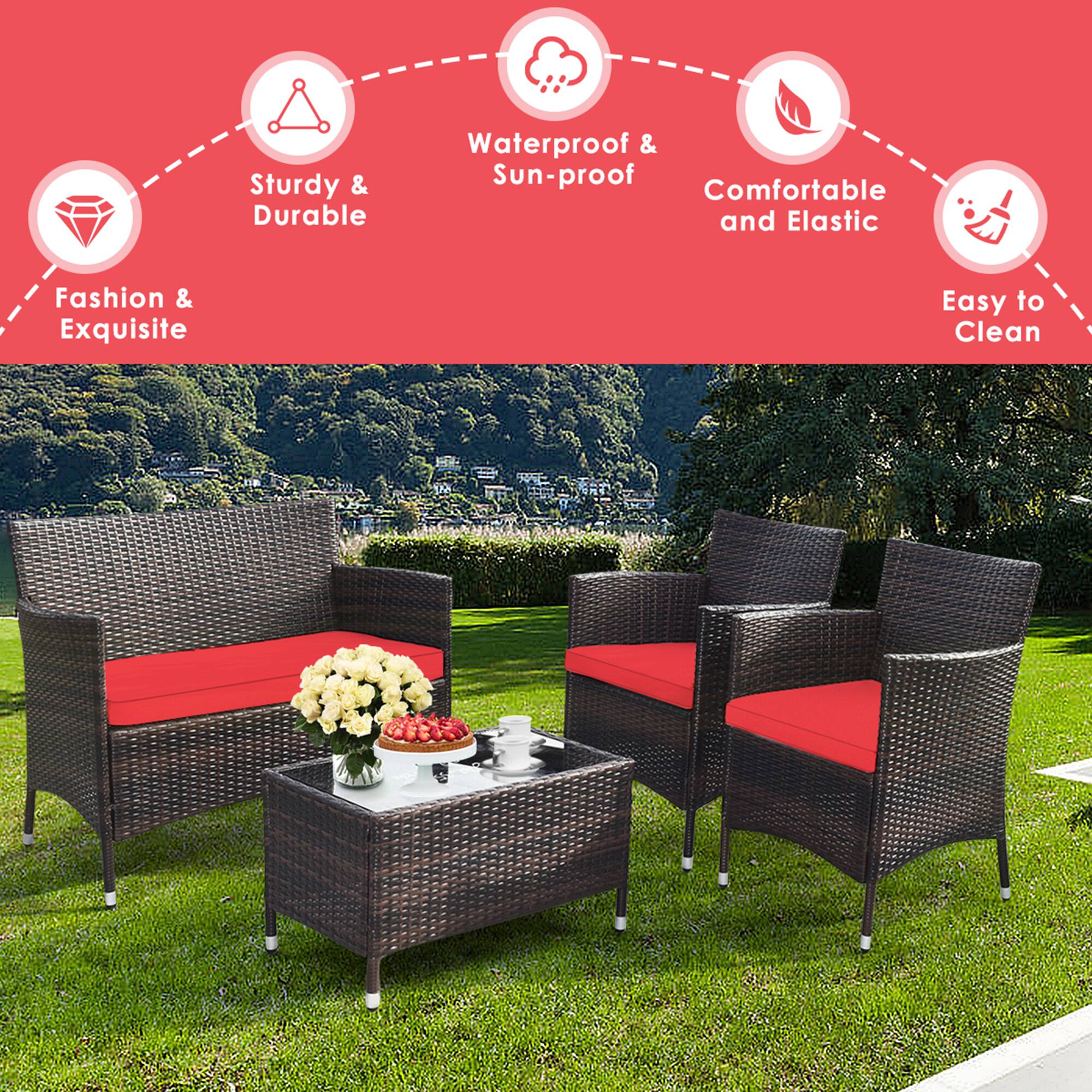 - Sturdy & Durable
- Waterproof & Sun-proof
- Comfortable and Elastic
- Easy to Clean
- Fashion & Exquisite