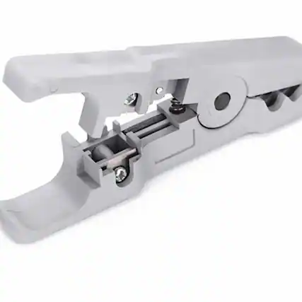 Front. Stock Preferred - RJ11 RJ45 CAT5 Cable Wire Cutter Stripper Punch Down Network Tool - White.