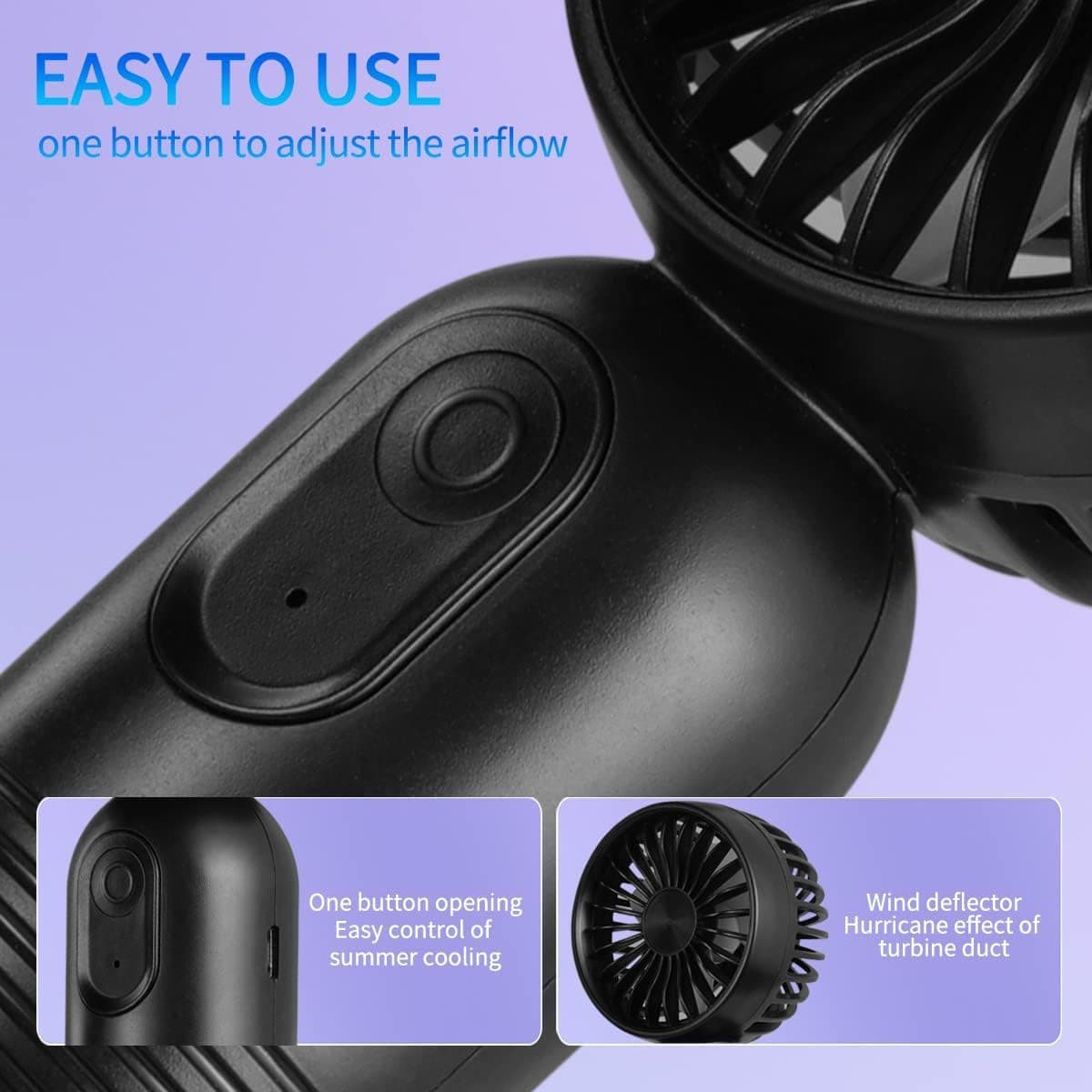 EASY TO USE  
one button to adjust the airflow  

One button opening  
Easy control of summer cooling  

Wind deflector  
Hurricane effect of turbine duct
