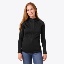 Mobile Warming - Women's Element Mid-Layer Full Zip Heated Hoodie - Black