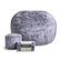 Front. Lovesac - Supersac Bundle in Wombat Phur - Gray.