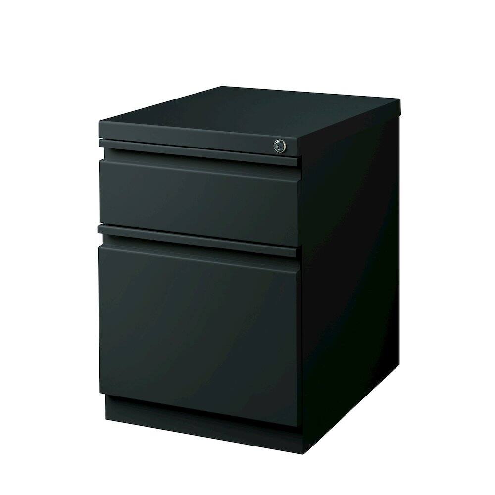 Alt View 3. Hirsh - Hirsh 20" Deep Mobile Pedestal File Cabinet 2 Drawer Box-File, Charcoal - Gray.