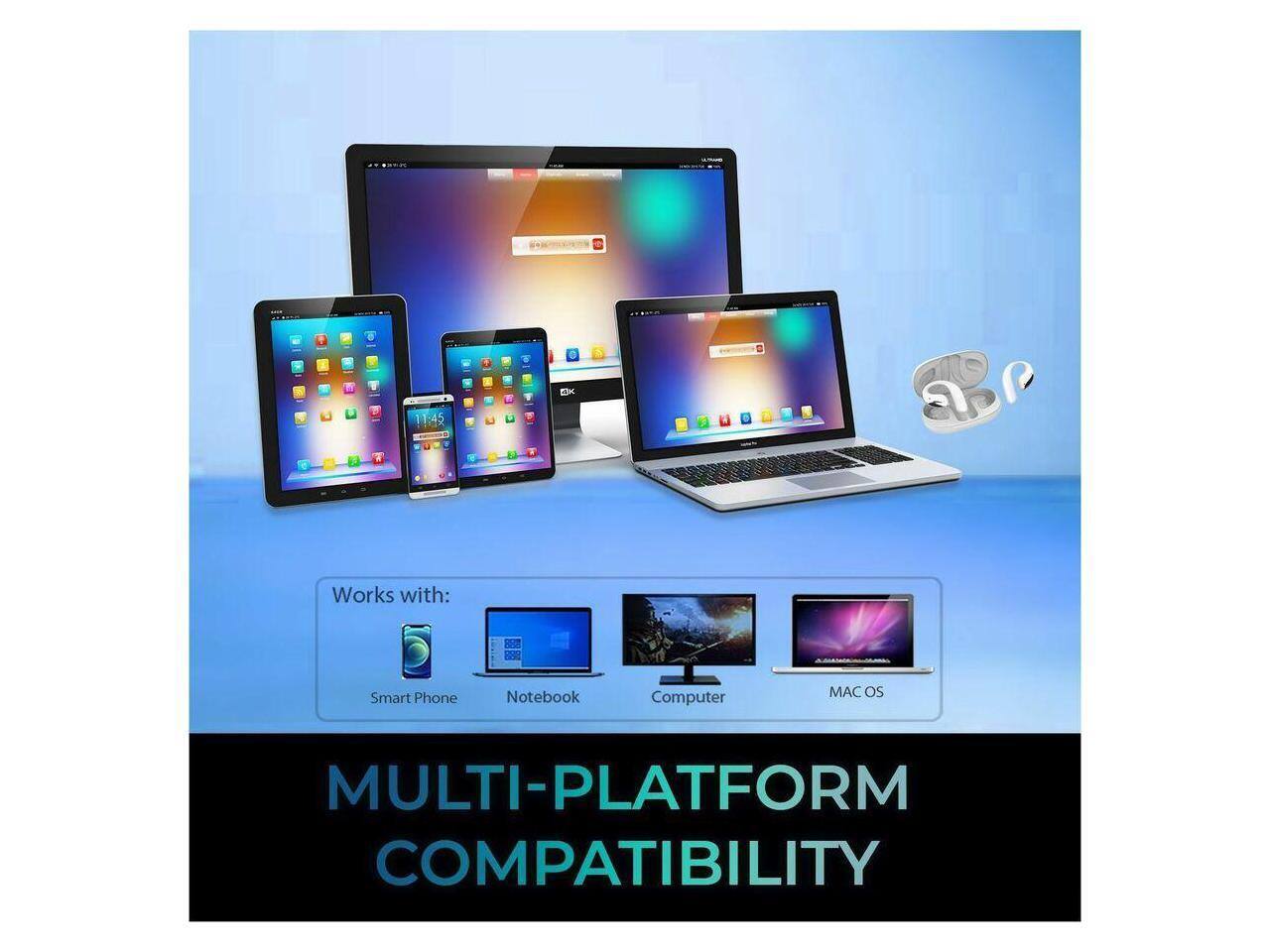 EIK 14R Works with: Smart Phone Notebook Computer AC OS MULTI-PLATFORM COMPATIBILITY