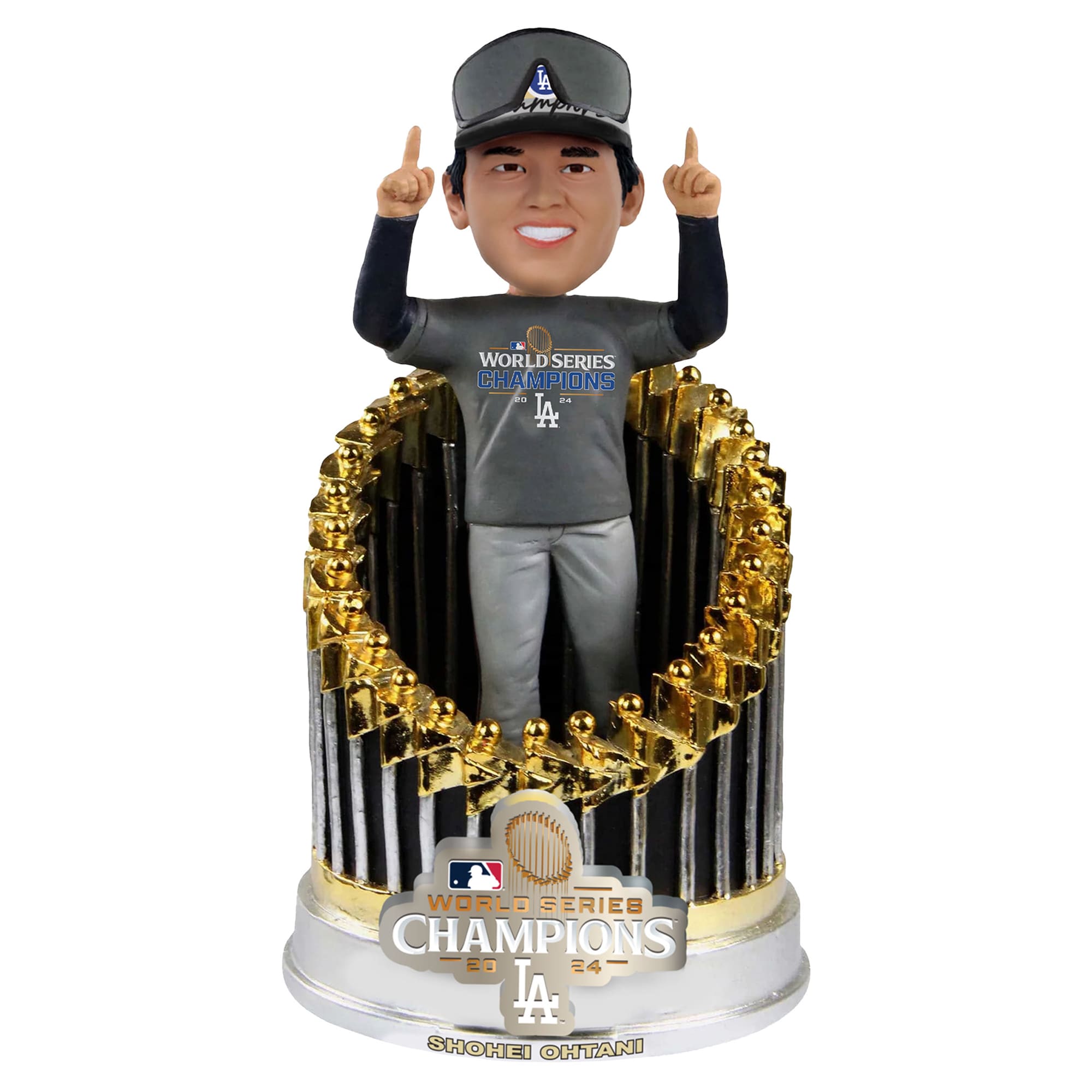 Shohei Ohtani Los Angeles Dodgers 2024 World Series Champions 8" Exclusive Player In Trophy Bobblehead