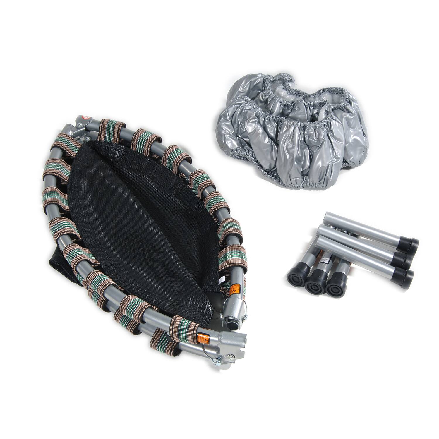 Alt View 5. Stamina Products - Stamina Products 35-1625 36 Inch Folding Quiet and Safe Trampoline for Cardio - 36-Silver.