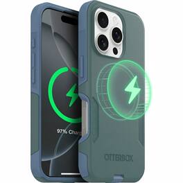 OtterBox - Commuter Series Hard Shell for MagSafe for Apple iPhone 16 Pro - Saltwater Breeze (Sage/Blue)