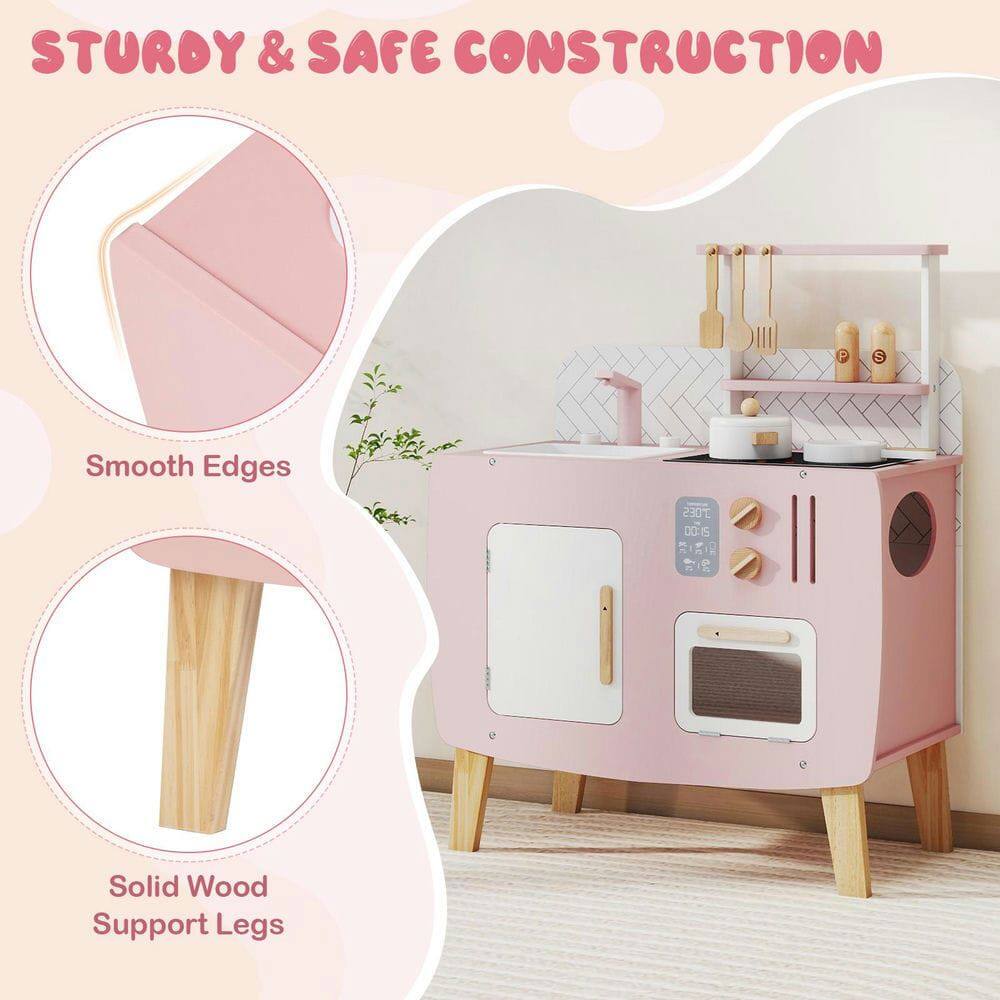 STURDY & SAFE CONSTRUCTION

- Smooth Edges
- Solid Wood Support Legs