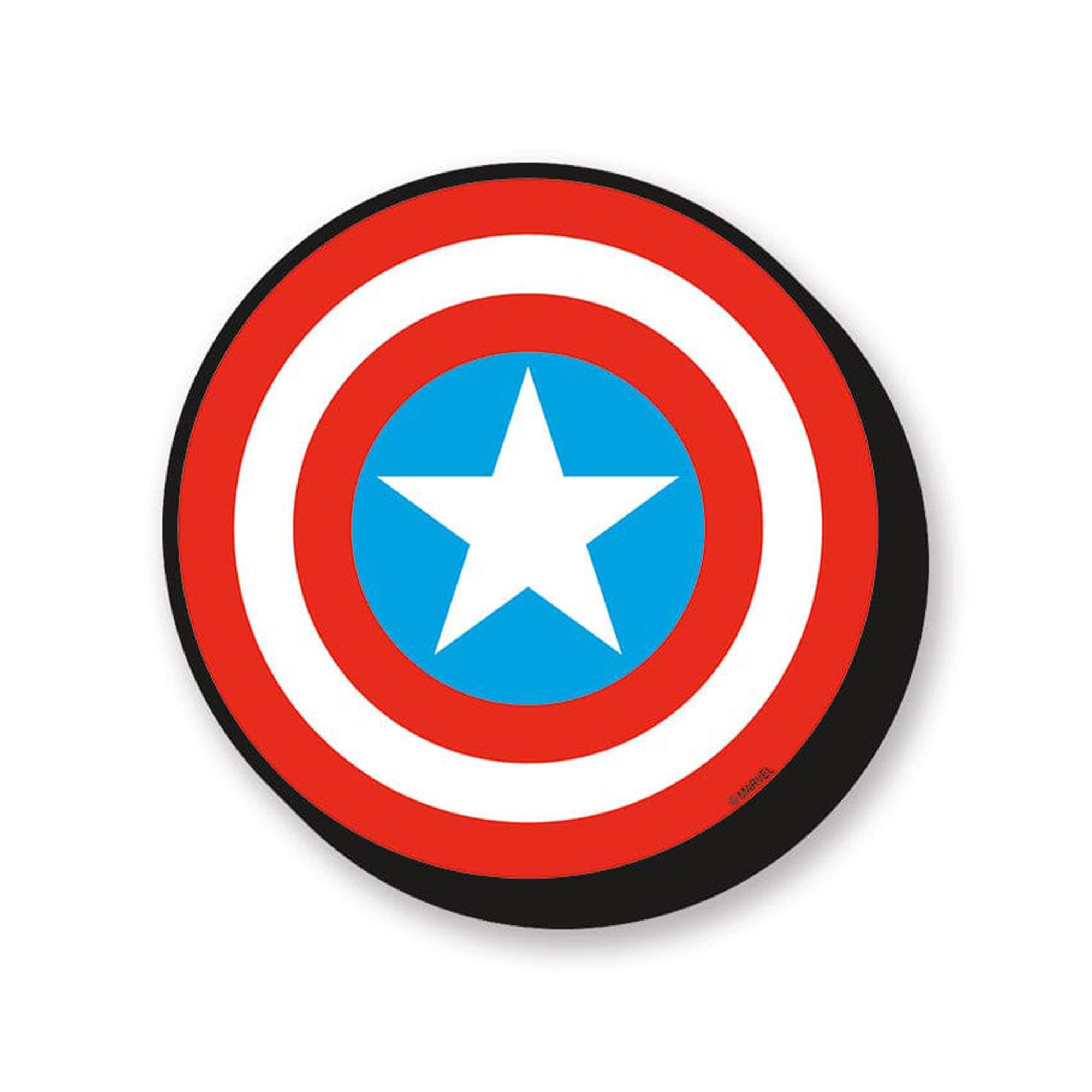 Front. Marvel - Marvel Captain America Shield Funky Chunky Magnet - Multi-Colored.