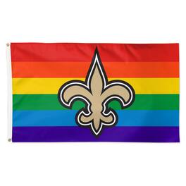 WinCraft - New Orleans Saints 3' x 5' Pride 1-Sided Deluxe Flag - Multicolor